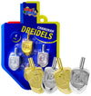Hanukkah Dreidels - Metallic Gold And Silver Dreidel - 4 Pack Medium