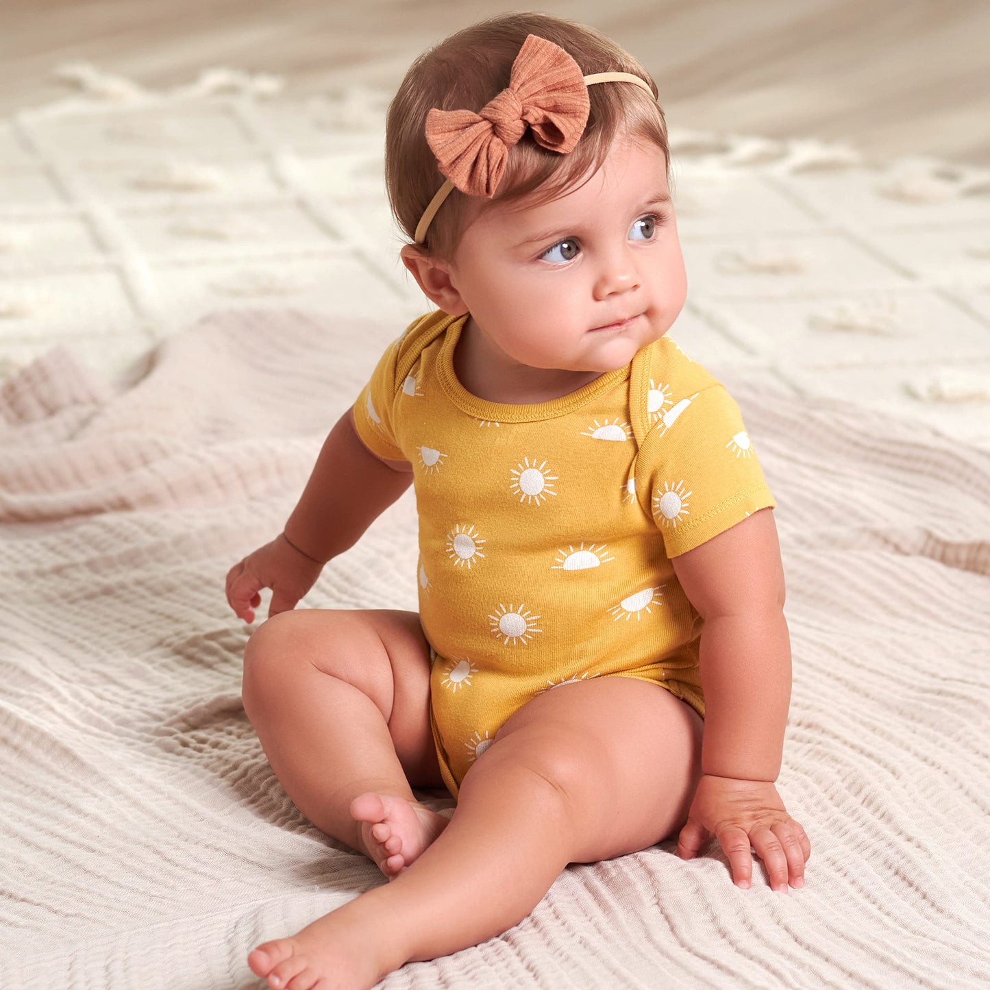 Gerber Unisex Baby 5-Pack Short Sleeve Variety Onesies Bodysuits Southwest 6-9 Months