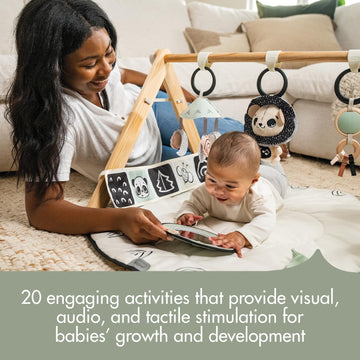 Tiny Love Luxe Developmental Gymini - Black & White D Cor Collection, Black