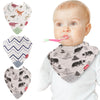 Nuby Baby Bibs - 3 Pc Muslin Bibs - Reversible 100% Natural Cotton Teething Bib - Baby Bibs For Girls And Boys, Baby Essentials