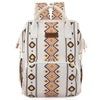 Montana West X Wrangler Aztec Baby Bag Backpack For Women Casual Daypack Travel Bags With Side Bottle Pockets