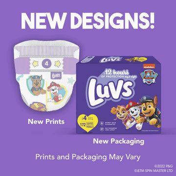 Luvs Size 5 Baby Diapers, Platinum Protection Bluey Diapers For Day & Night, Size 5, 124 Count (Packaging May Vary)