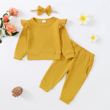 Toddler Baby Girl Clothes Top Pants Set Baby Girl Outfit Cute Baby Girl Gifts Baby Clothes Girl Clothing Ginger 18-24 Months Gir