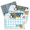 Winter Animals Potty Training Sticker Chart, 10 Potty Charts With 216 Round Stickers & 1 Instruction Sheet, Potty Reward Sticker