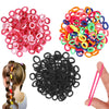 300Pcs Toddler Baby Hair Ties Bands, Soft and No Damage Cotton Hair Ponytail Holders for Kids Teens Adults, Small Seamless Elast