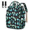 Cactus Diaper Bag Backpack for Baby Girls Boys, Large Capacity Multifunction Waterproof Maternity Mom Nappy Bags with Stroller S