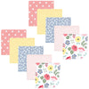 Hudson Baby Unisex Baby Flannel Cotton Washcloths, Modern Botanical 10 Pack, One Size