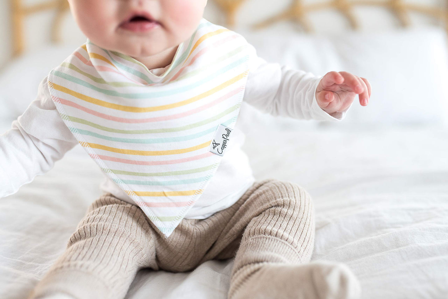 Copper Pearl Baby Bandana Bibs - 6 Pack Soft Cotton Baby Bibs For Drooling And Teething, Absorbent Drool Bibs For Baby Girl, Adj