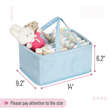 Mr. Pen- Baby Diaper Caddy Organizer, Blue Quilted Fabric, Diaper Organizer, Car Diaper Caddy, Baby Caddy Organizer, Portable Di