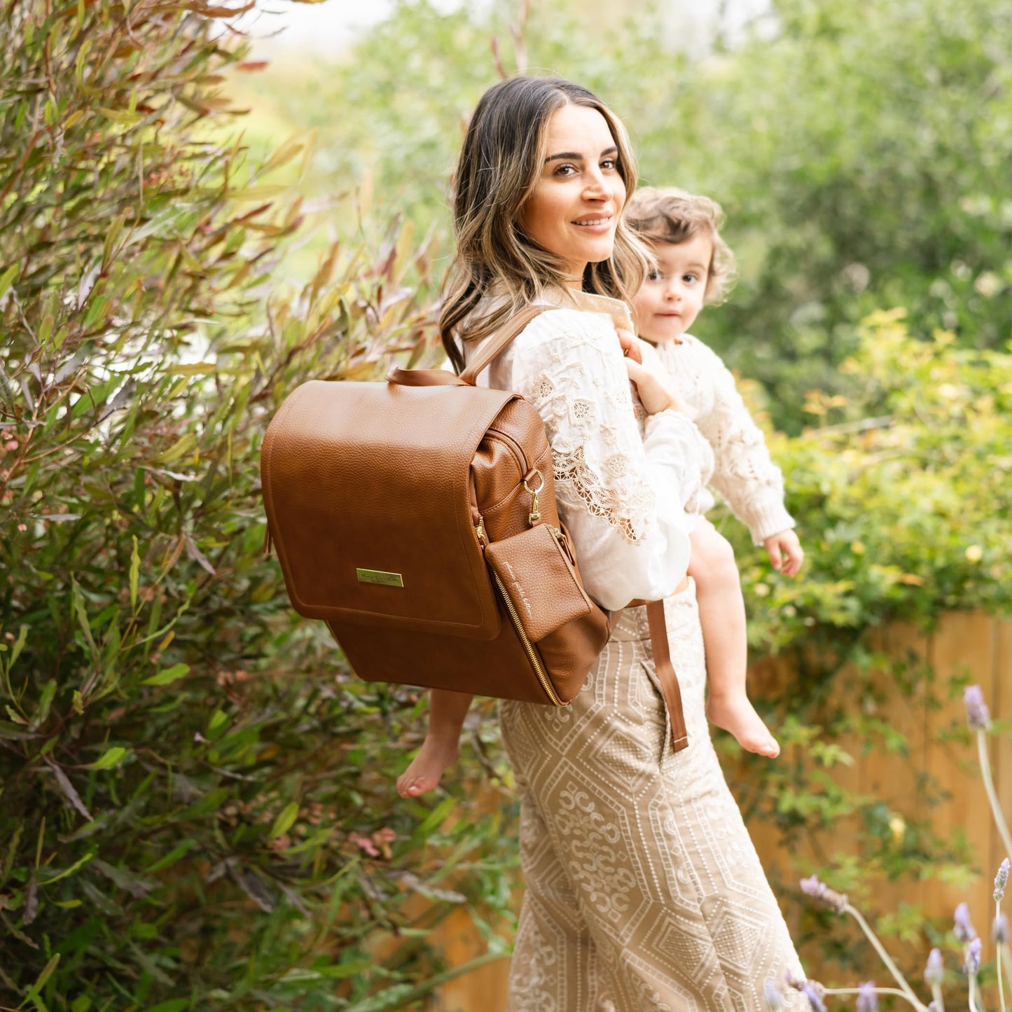 Petunia Pickle Bottom Boxy Backpack, Diaper Bag, Stylish Baby Bag, Spacious Backpack, On-The-Go Moms, Cedar