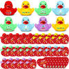 Sotiff 25 Sets Jesus Loves You Mini Rubber Ducks Bulk with Cards 2 Inch Little Jesus Ducks Figures Christian Rubber Ducks Baby B