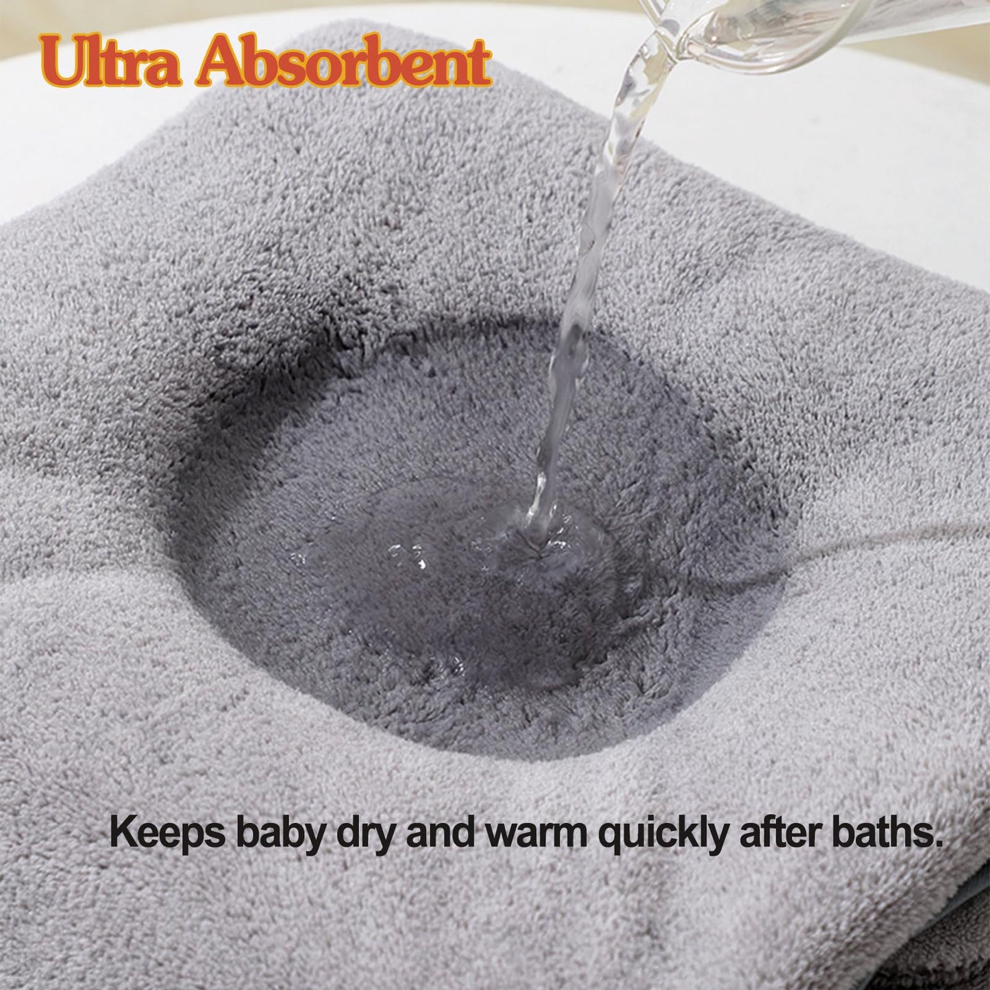 Befacl 6Pack Hooded Baby Towels, Premium Ultra Soft Absorbent Coral Fleece Baby Bath Towel For Newborns, Toddlers, And Kids, 32X