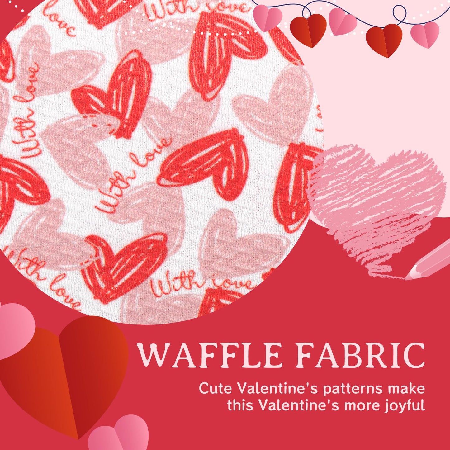 Oneninedream 6'' Large Valentines Day Bow Headbands For Baby Girls Soft Nylon Hairbands With Bows Valentines Hair Accessories Fo