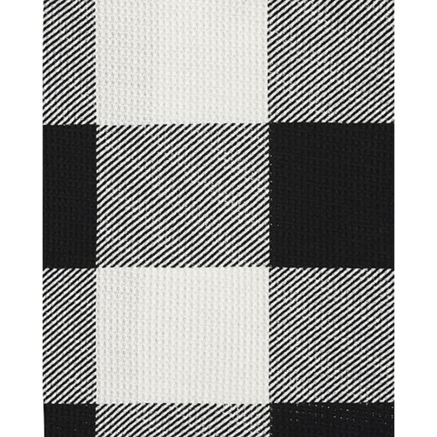 The Children'S Place Baby Toddler 2 Piece Family Matching, Plaid Thermal Pajamas Sets, Black/White Check, 6-9 Months