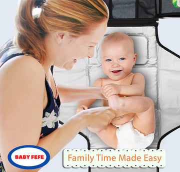Baby Changing Pad With Wipes Pocket - Detachable Portable Changing Pad, A Comfy Diaper Changing Pad Gift For Newborn Boy & Girl