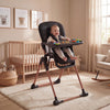 ExploreHorizon Portable & Foldable 3-in-1 High Chair for Baby, Adjustable Feeding Chair with Double Removable Trays, Compact Tra