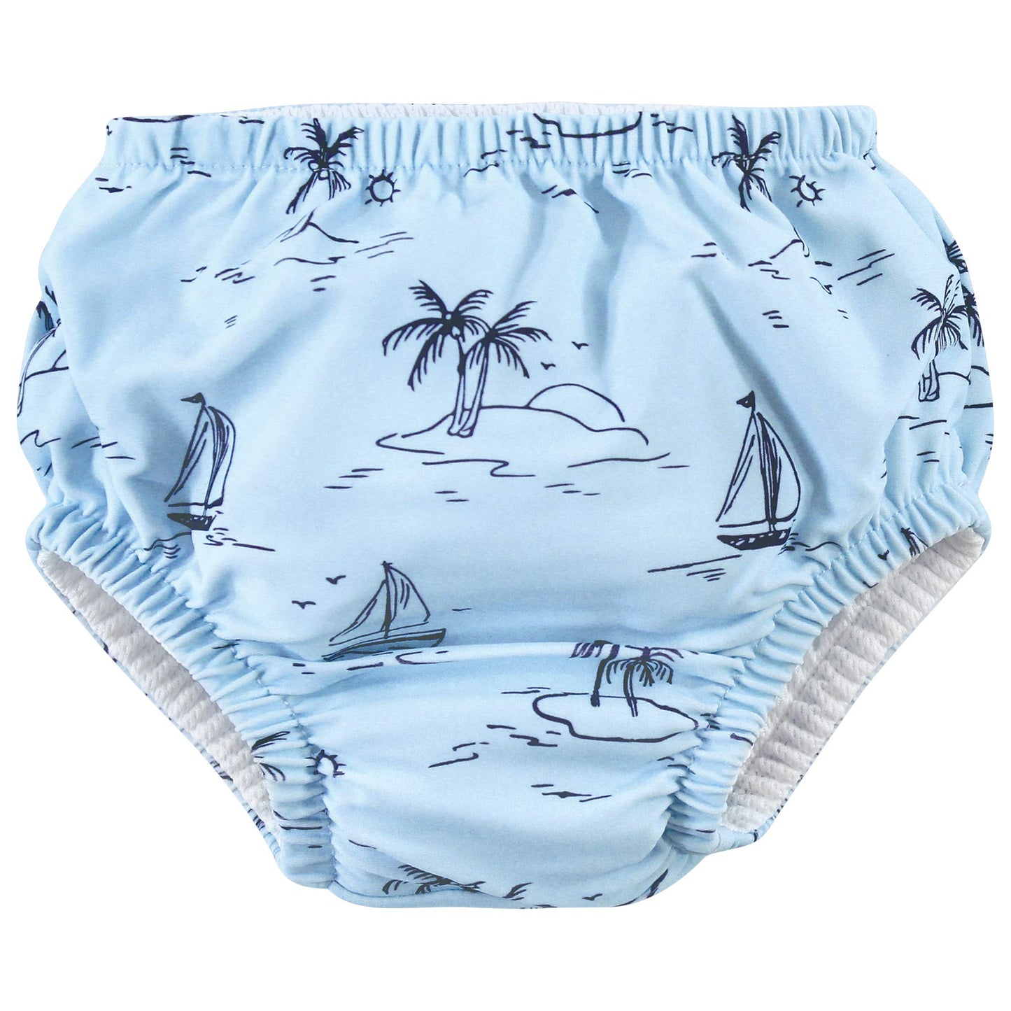 Hudson Baby Unisex Baby Swim Diapers, Tropical Leaves, 5 Toddler