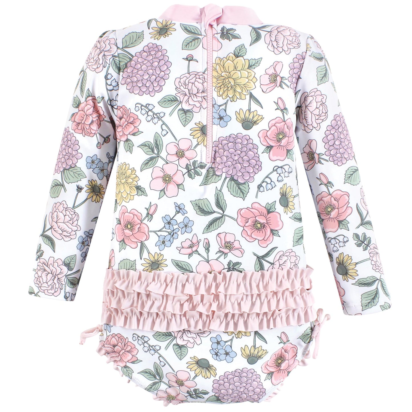 Hudson Baby Baby Girl'S Toddler Swimsuit, Vintage Blossom