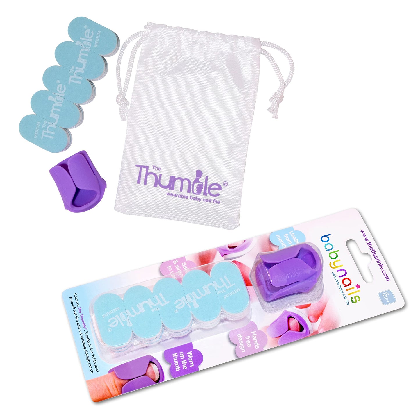Baby Nails - The Wearable Baby Nail File I 6 Months+ Standard Pack - Baby Nail Care Set (6 Months+)
