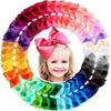 Oaoleer 40Pcs 8' Hair Bows Clips Grosgrain Ribbon Bows Hair Alligator Clips Hair Barrettes Hair Accessories For Baby Girls Infa