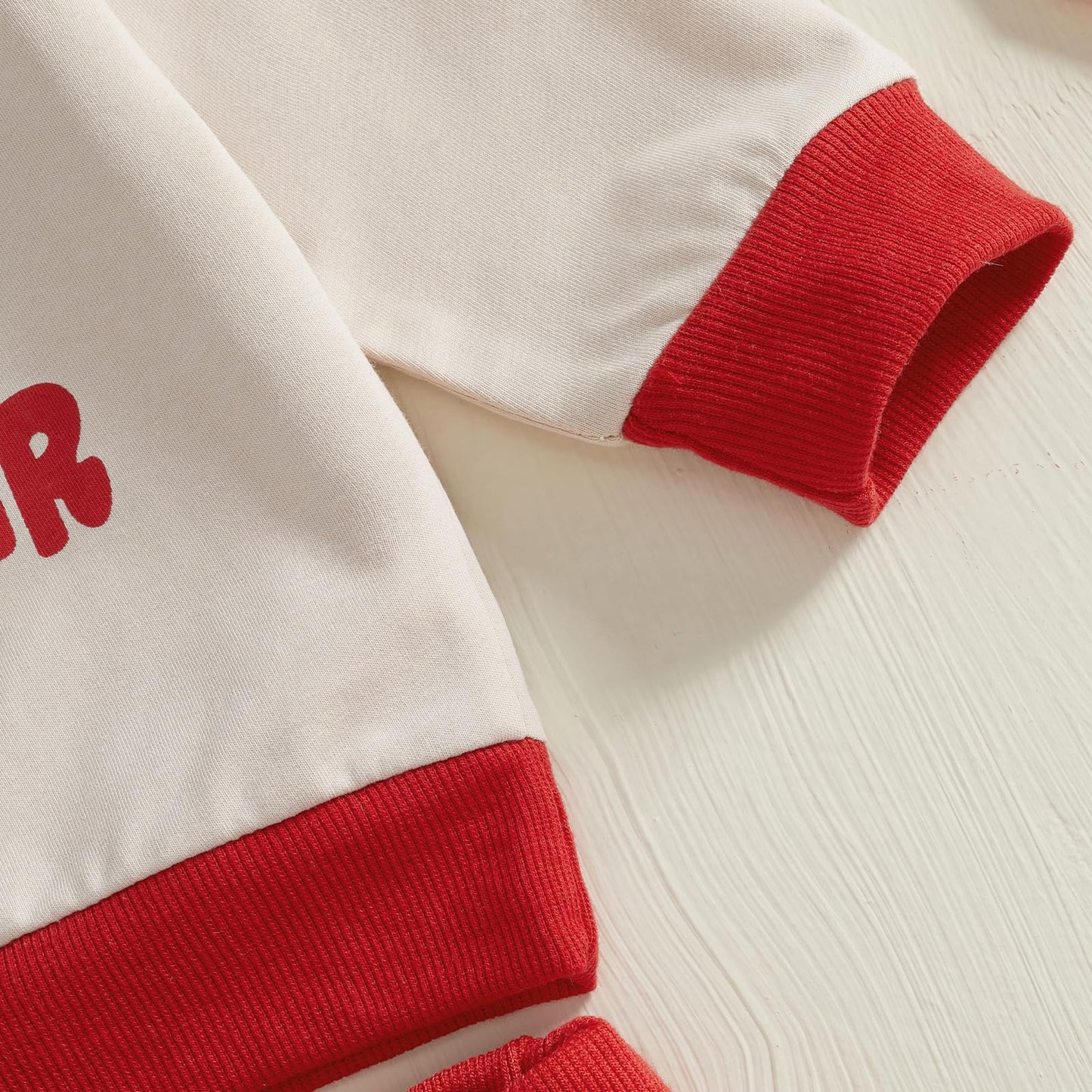 Baby Boy Fall Clothes Set Long Sleeve Letter Print Sweatshirt Pants Valentines Day Outfits 6 12 18 24 Months 2T (Red Crusher, 2-