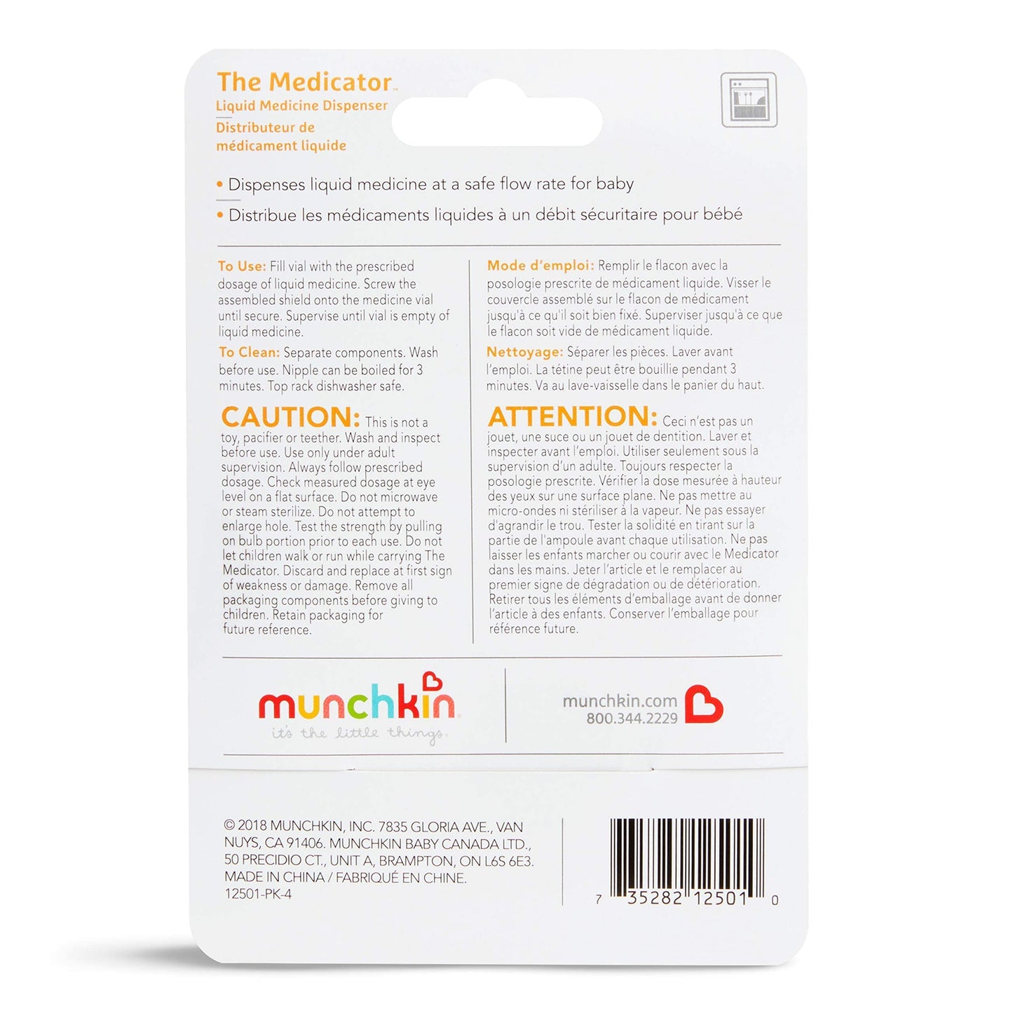 Munchkin The Medicator Liquid Medicine Dispenser, Blue
