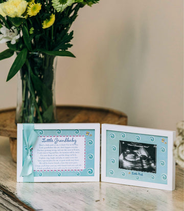 Little Grandbaby Ultrasound Picture Frame/Sonogram Frame, Pregnancy Announcement For Grandparents/New Baby Announcement/Baby Sho