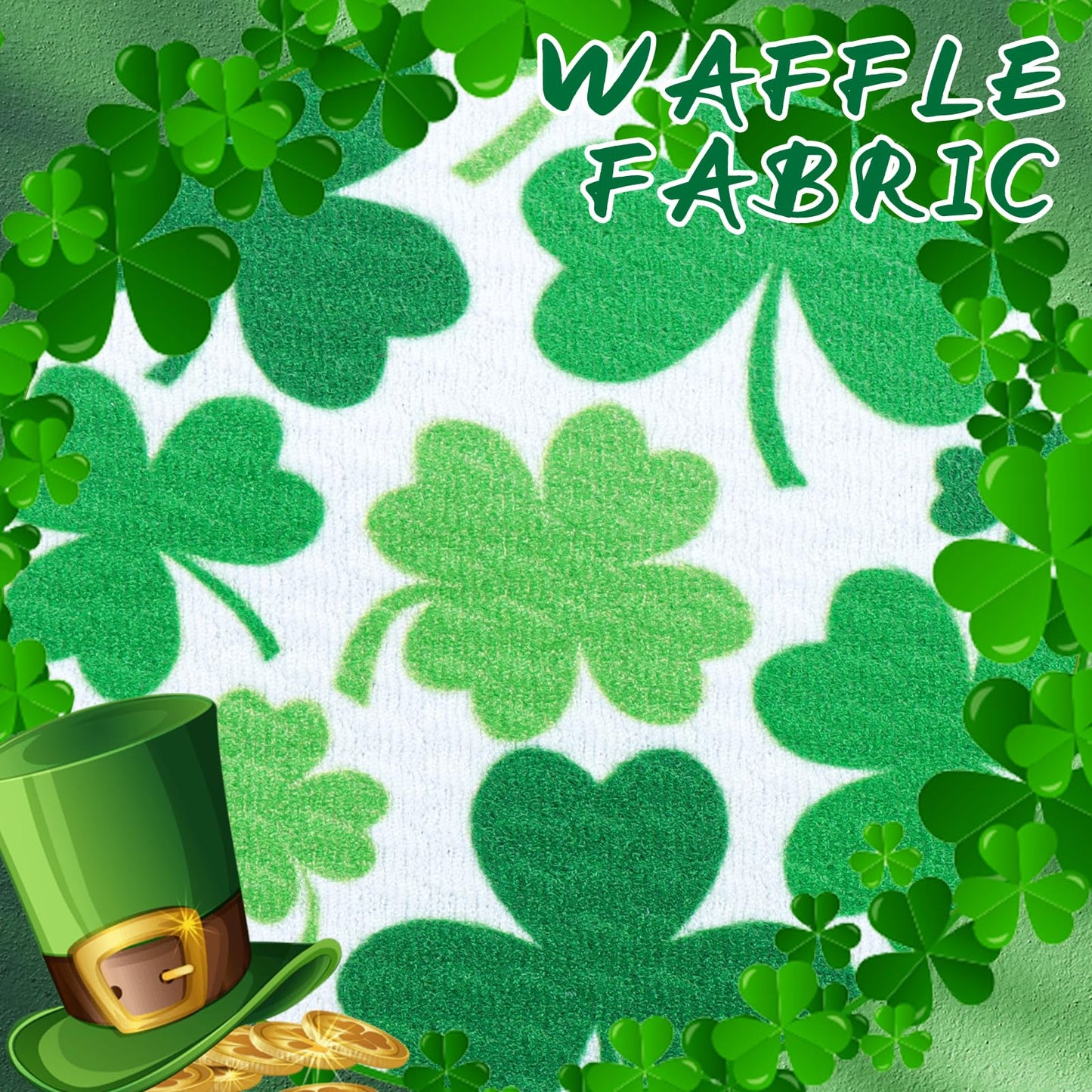 Oneninedream Hairband, St.Patrick'S Day Hair Accessories For Infant Baby Girls, Green Headbands With Bows, Shamrock Print, Nylon