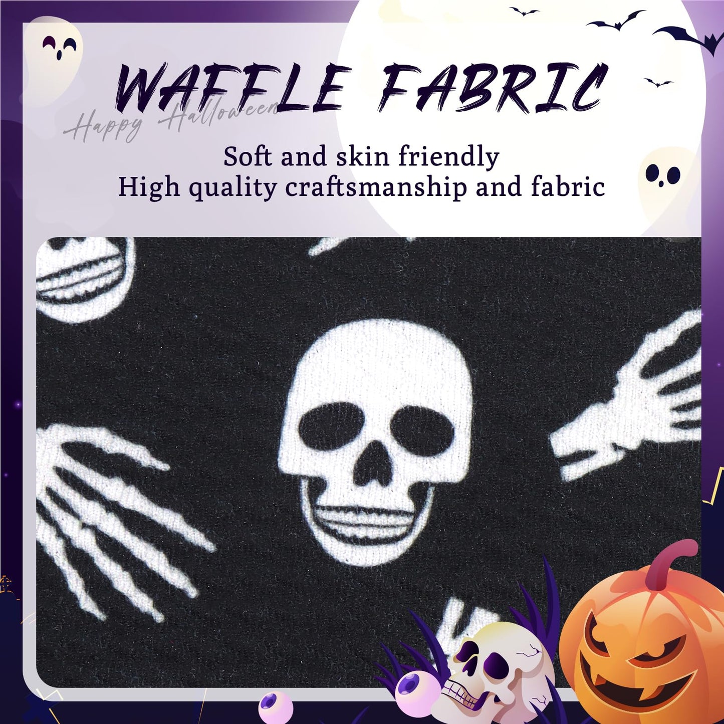 Yanjie Halloween Hair Headbands Baby Bows Pumpkin Headband Ghost Headband Hair Accessories For Girls Nylon Headbands For Toddler