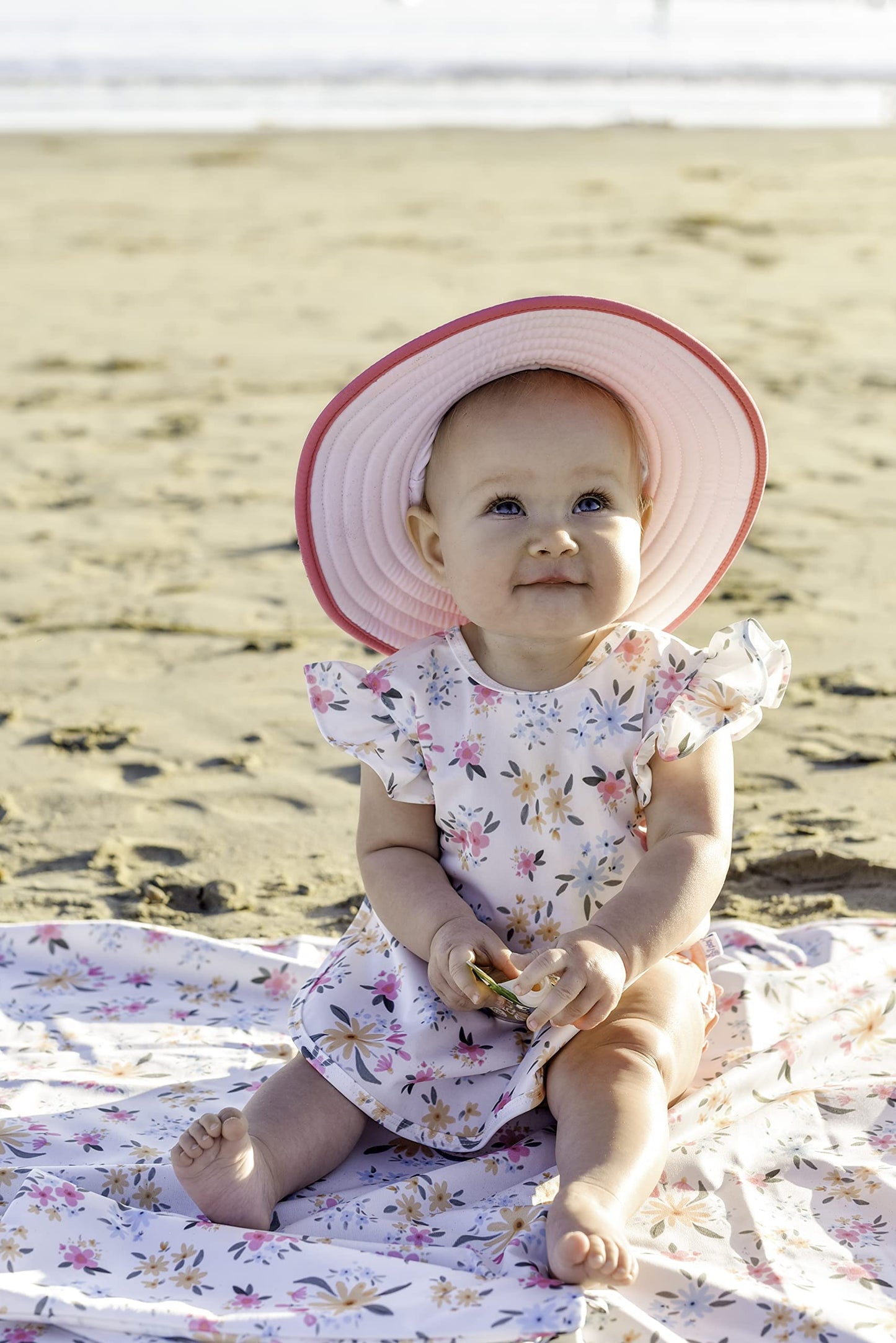 Bapronbaby Pastel Floral Splash Mat - Waterproof Catch-All For Under High Chairs, Floors, Tables, Playtime Or Arts & Crafts - Ma