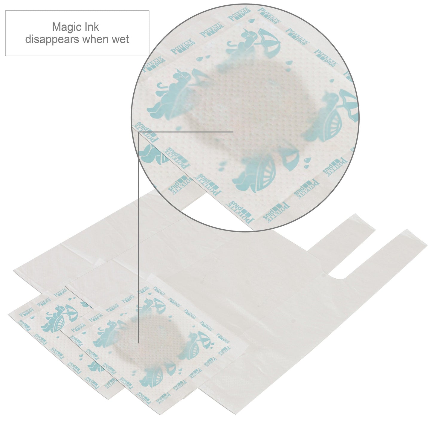 Kalencom Potette Plus Potty Seat Liner Roller Dispenser With Magic Disappearing Ink, 20 Count