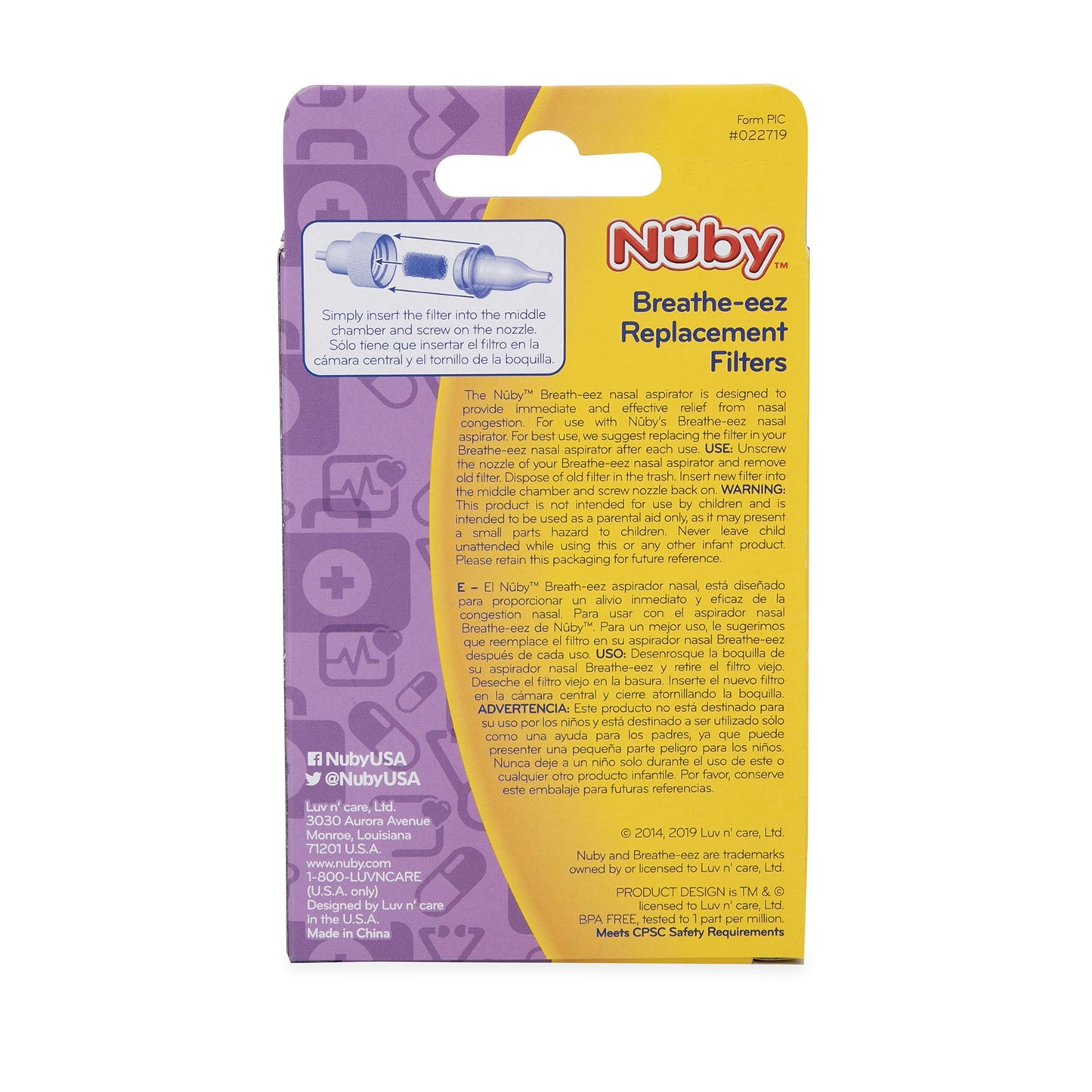 Nuby Breathe-Eez Replacement Filters, 24 Pack