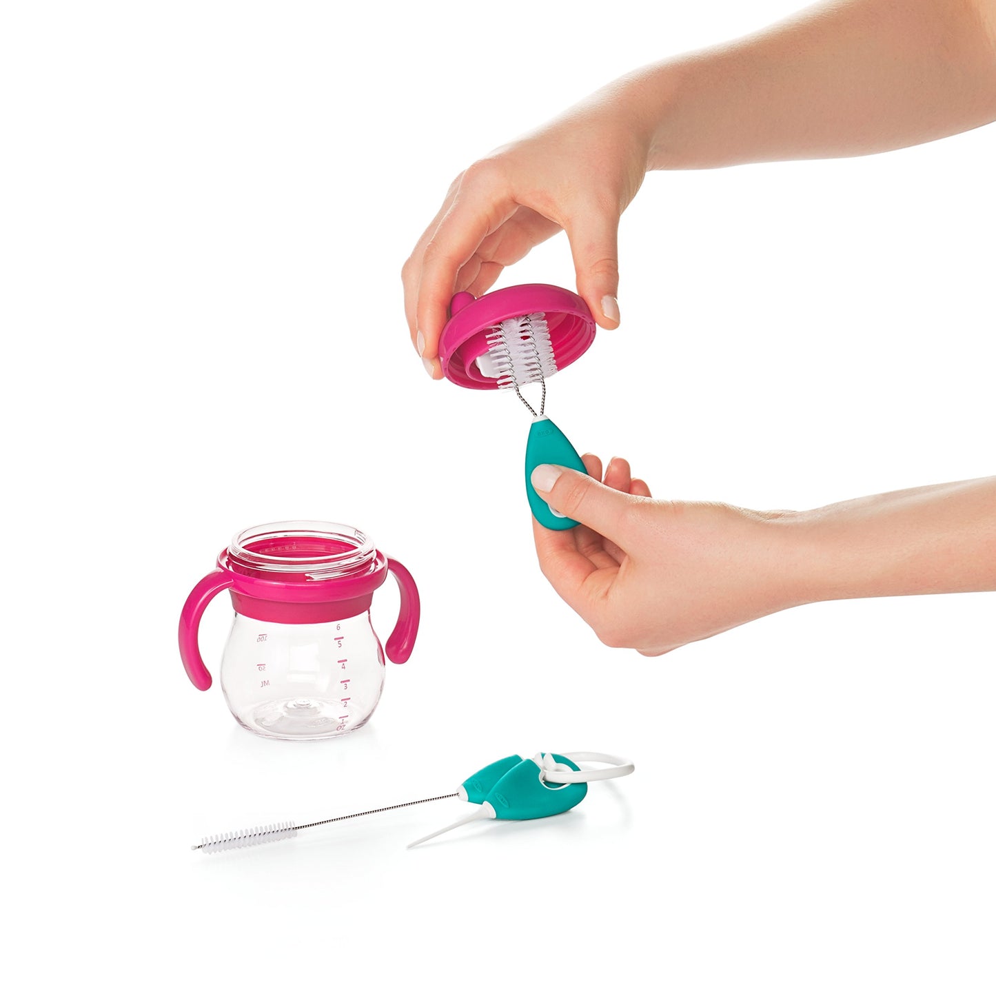 Oxo Tot Cleaning Set For Straw & Sippy Cup, Teal