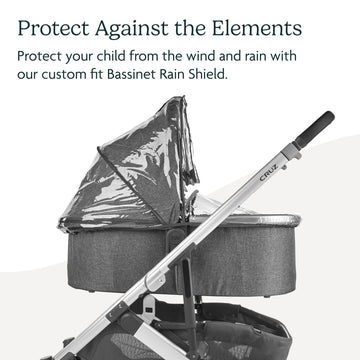 Uppababy Bassinet Rain Shield, Clear
