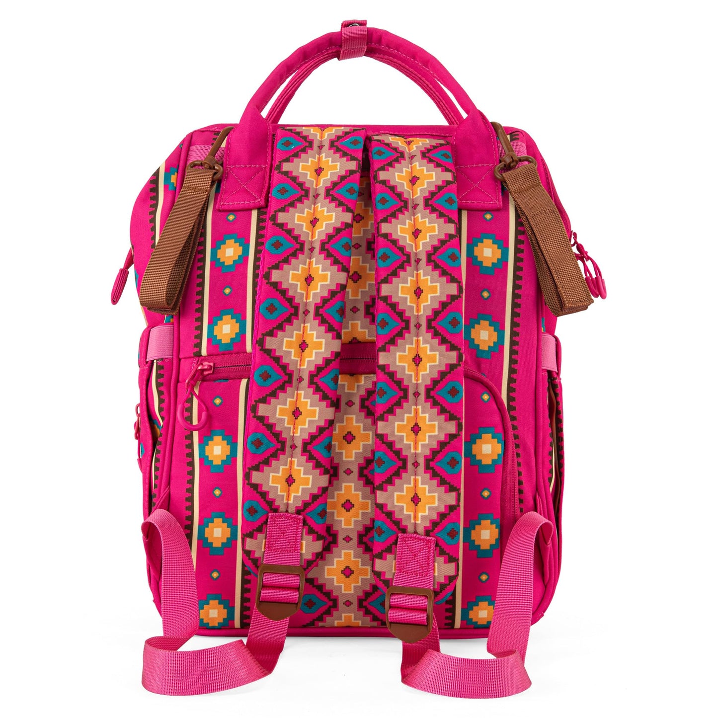 Montana West Wrangler Callie Diaper Bag Backpack With Stroller Straps Multifunction Baby Travel Bag Wg2204-9110Hpk