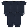 Gerber Baby 5-Pack Solid Onesies Bodysuits, Navy, 6-9 Months