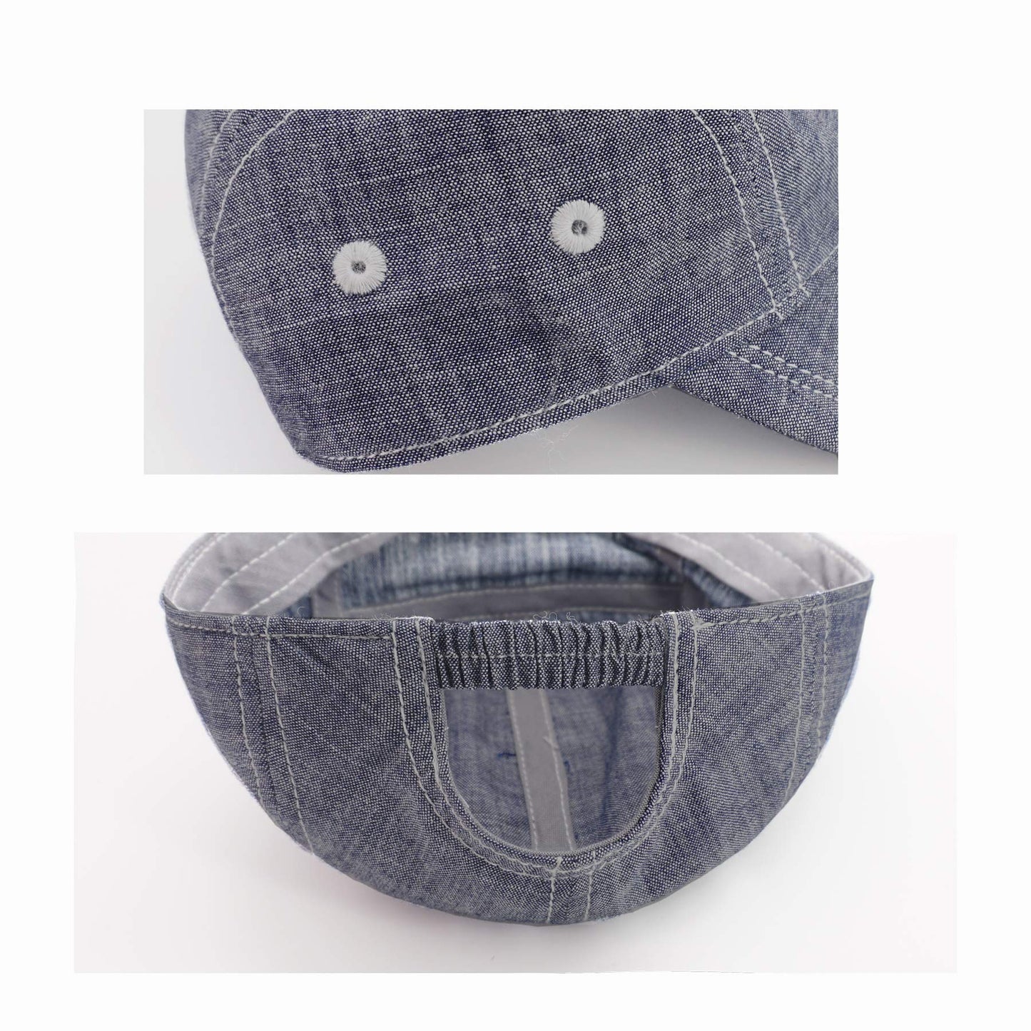 Keepersheep Baby Baseball Cap Infant Sun Hat, Infant Toddler Kids Baseball Cap (6-12 Months - 47Cm(18.5'), Chambray)