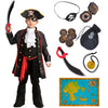 Spooktacular Creations Pirate Costume For Kids, Boy Captain Pirate Costume For Halloween Trick-Or-Treating, Pirate Themed Party,