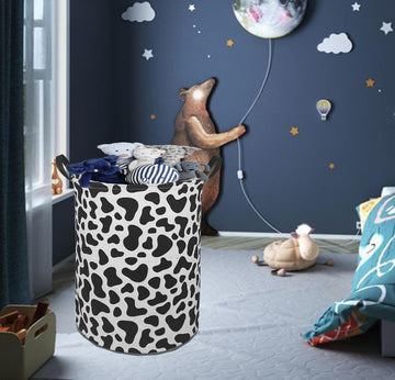 Laundry Hamper Toys Box Storage Bins Canvas Waterproof Collapsible Clothes Organizer Basket With Handle Freestanding Large Cute