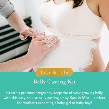 Kate & Milo Belly Casting Kit, Pregnancy Keepsake Making Kit, Easy To Make Diy Plaster Cast Baby Bump Keepsake, Gift For Expecti