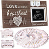 Garybank New Mom Gifts 2024- Love At First Sight Ultrasound Picture Frame, W/ Weekly Pregnancy Milestone Cards & Pregnant Activi