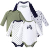 Hudson Baby Unisex Baby Cotton Long-Sleeve Bodysuits, Dirt Bike, 18-24 Months Us