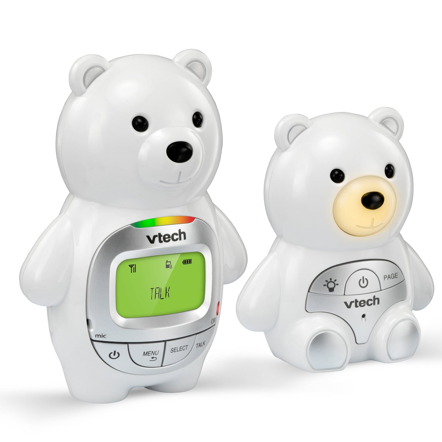 VTech DM226 Teddy Bear Audio Baby Monitor Camera with up to 1,000 ft of Range, Vibrating Sound-Alert, Talk-Back Intercom, Digiti