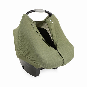 Little Unicorn Breathable Car Seat Canopy | Magnetic Closure Cover & Universal Fit | Protection & Privacy For Baby (Fern)