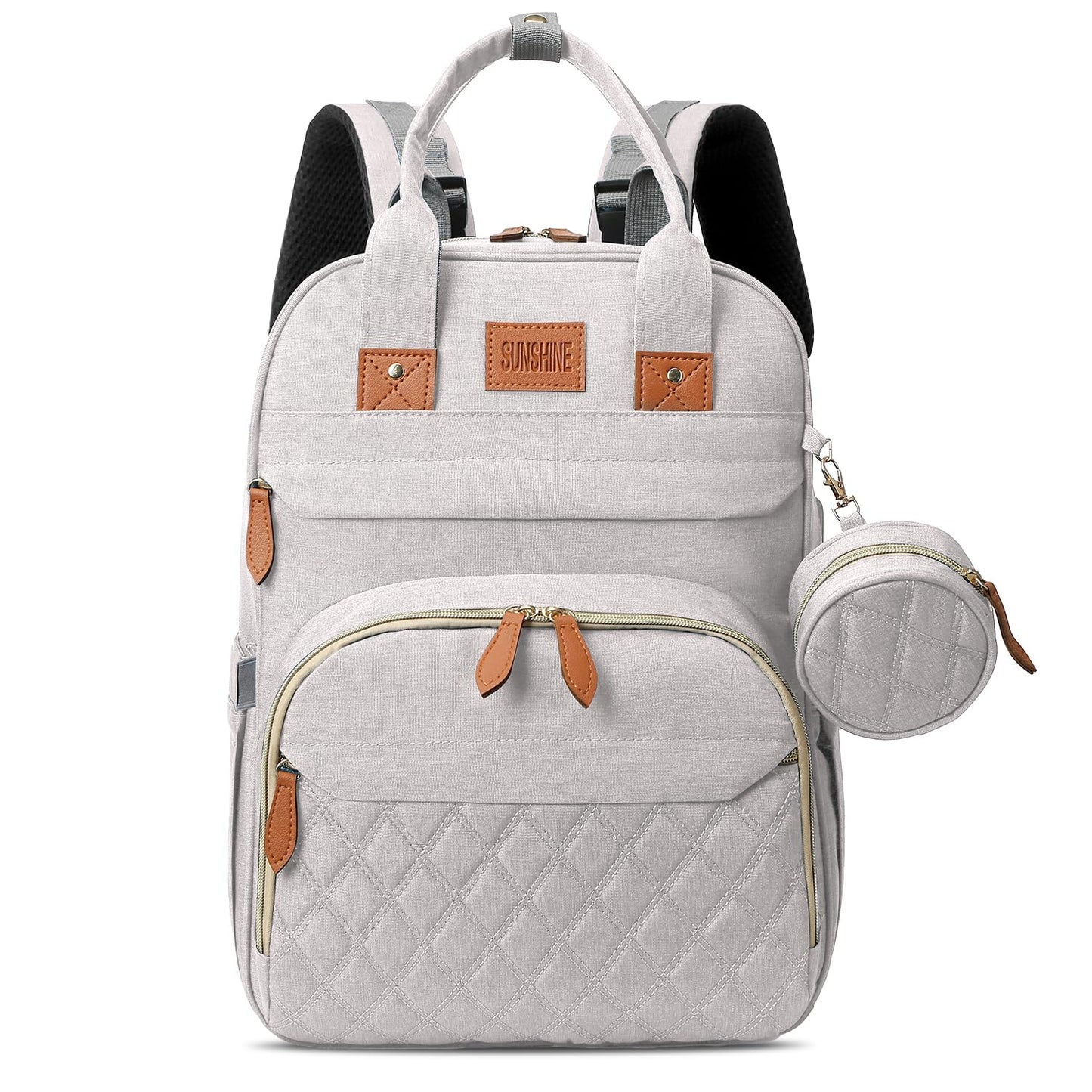 JSTPRO Diaper Bag Backpack, Large Diaper Bag with Changing Station, New Mom Gifts, Lightweight Waterproof Unisex Diaper Bag with