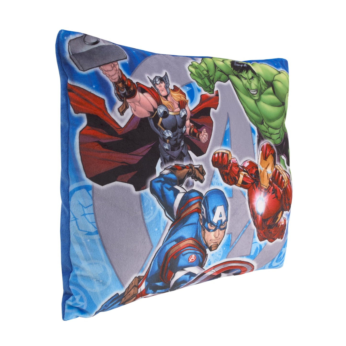 Marvel The Avengers I Am A Hero Blue, Green, And Red Decorative Pillow