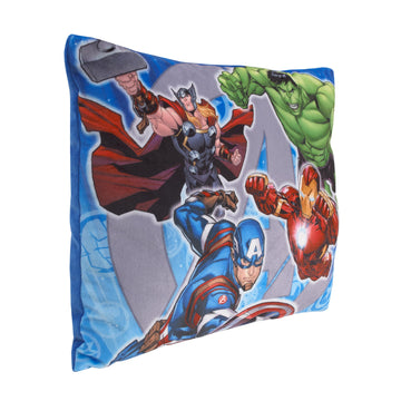 Marvel The Avengers I Am A Hero Blue, Green, And Red Decorative Pillow