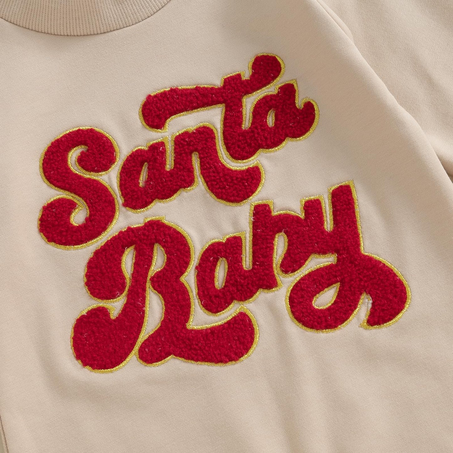 Fybitbo Infant Baby Boy Girl Clothing Santa Long Sleeve Jumpsuit Romper Onesie Cute Newborn Christmas Outfit Winter Clothes (Kha