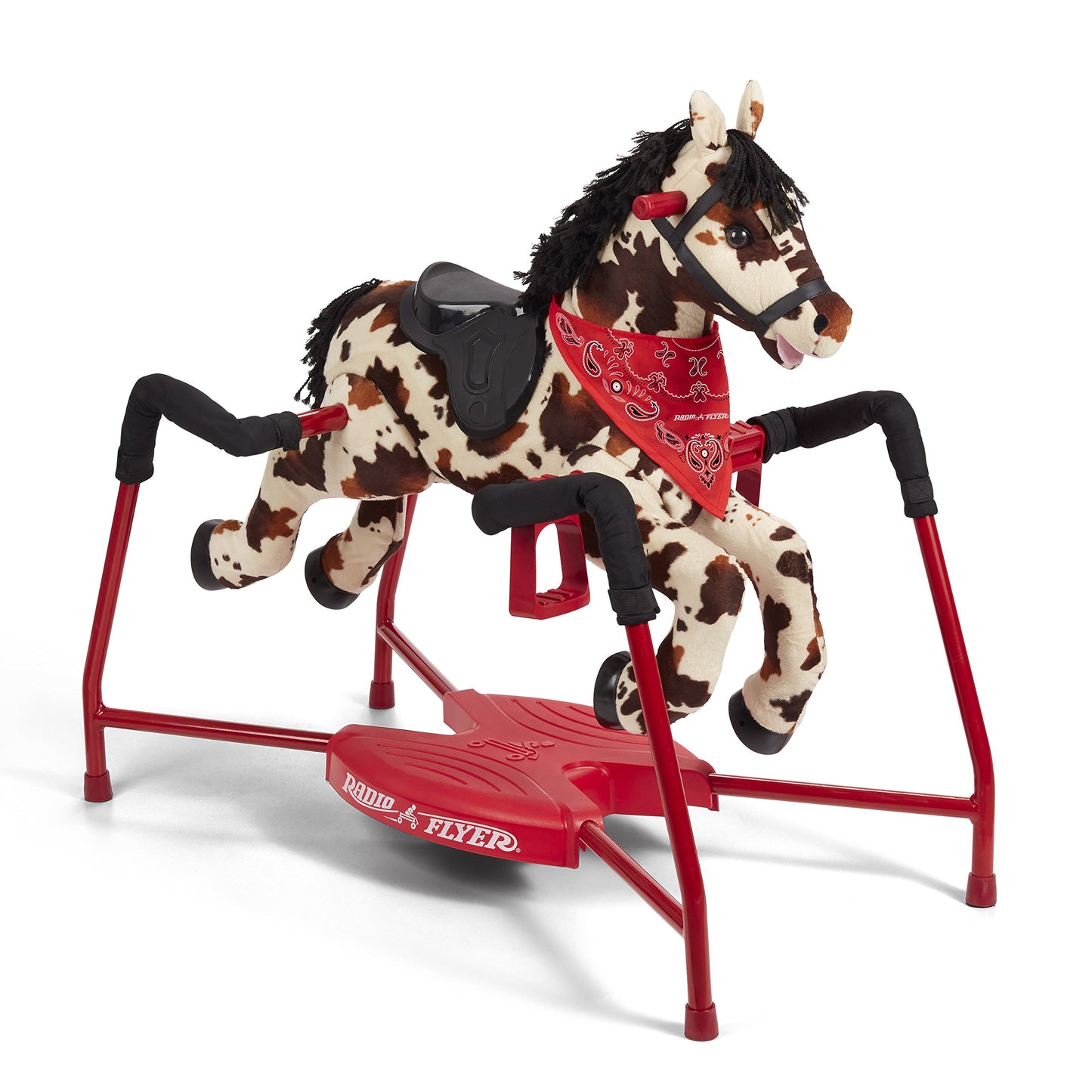 Radio Flyer Freckles Plush Interactive Riding Horse Kids Ride On Toy, Toddler Ride On Toy For Ages 2-6 Years