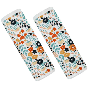 Cuxfls Baby Strap Cover For Children, 2 Pcs Infant Car Seat Belt Cover Pad, Neck Pad Protector For Kids Newborn Toddlers (Pink F